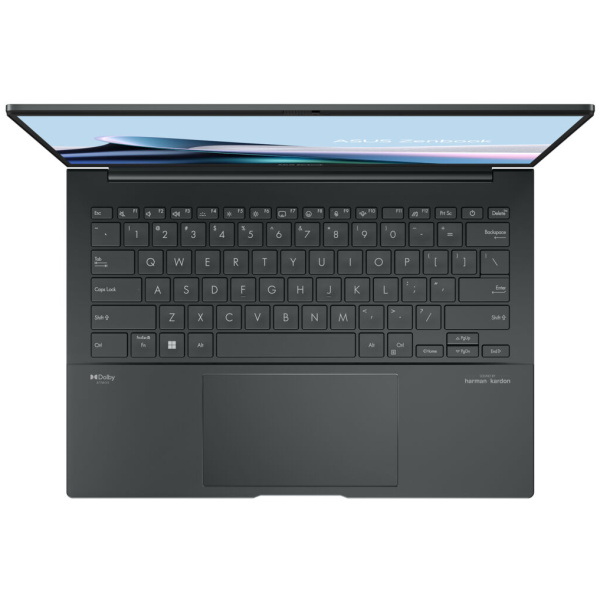 ⁦Asus ZenBook Q415MA-U5512 Core™ Ultra 5 125H 512GB SSD 8GB 14" FHD OLED TOUCH Intel ARC WIN11 GRAY Backlit Keyboard -תיק מתנה-חדש- שנה אחריות⁩ – תמונה ⁦6⁩