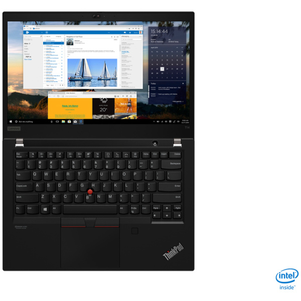 ⁦Lenovo ThinkPad T14 Core™ i7-10610U 16GB 512GB SSD 14″ FHD TOUCHSCREEN Win 11Pro Black – תיק מתנה-מוחדש- שנה אחריות⁩ – תמונה ⁦5⁩